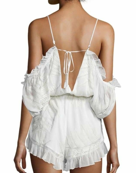 ❗S O L D❗Lovers + Friends peach romper - Picture 2 of 5